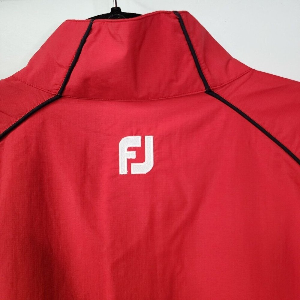 FootJoy Red & White Performance Quarter-Zip Jacket - Picture 11 of 11